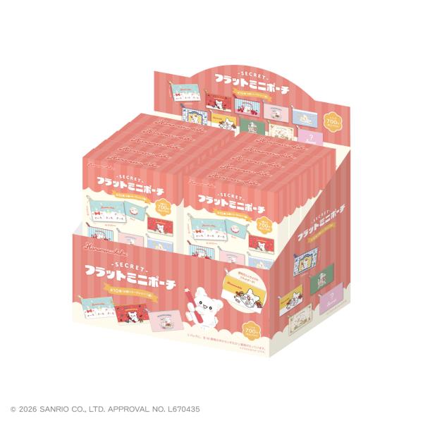 はなまるおばけ グッズ ミニポーチ ティーズファクトリー シークレットフラットミニポーチ 全10種 BOXセット メーカー公式