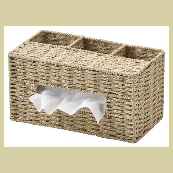 ペーパー ペンスタンド付ティッシュケース ベージュ Ch 537bg 天然素材のお店 Hana Yahoo 店 通販 Yahoo ショッピング