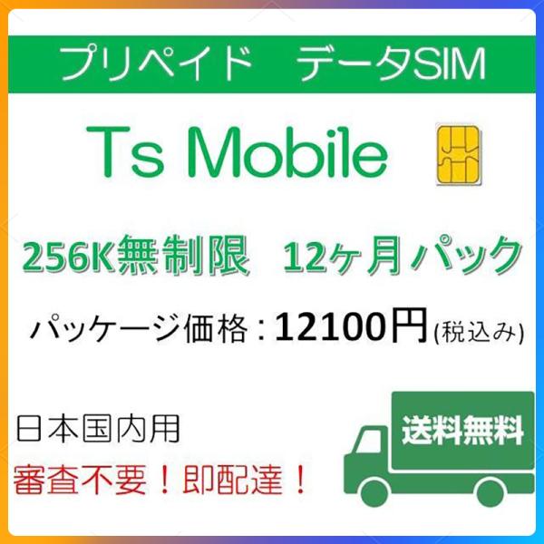 プリペイドsim ドコモ 格安SIM 低速無制限12ヶ月プラン Docomo