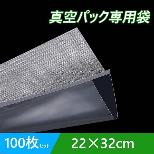 真空パック袋 22×32cm 100枚セット 真空パック機専用 袋タイプ