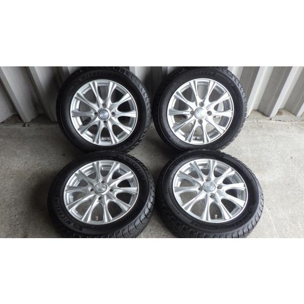 美品2022年製ミシュランX-ICE 175/65r14にWEDS アルミセット X-ICE 2024年製8.5分山！ミシュランX-ICE SNOW 155/65R14 75T WEDS
