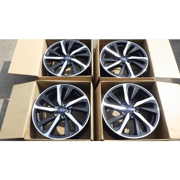 新車外し スバル  VN レヴォーグ 純正 18インチ アルミホイール 18x7.5  ET55 5H114.3 ４本セット
