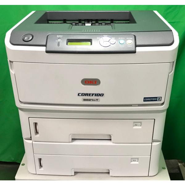【埼玉発】【OKI】A3モノクロLEDプリンタ B821n-T ★2段カセット★カウンター998枚★動作確認済 (11-4039)