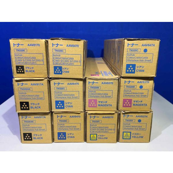 越谷発】【KONICA MINOLTA】☆TN328 / TN328(S) 4色 合計11本セット