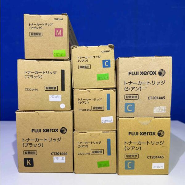 特別価格！【越谷発】【FUJIFILM】 CT201444〜201447 （K×2 C×5 M×1）合計８本セット ☆純正未使用トナー☆（37154）