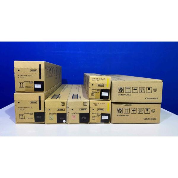 【越谷発】【FUJIFILM】 CT203576〜203579 ☆４色 合計６本セット☆回収BOX(CWAA0983)付き ApeosC2570/3570/4570 (37462)
