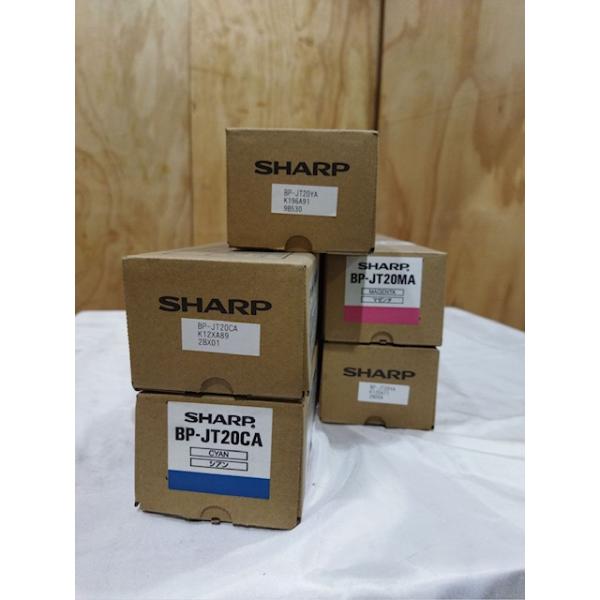 値下げしました！【大阪発】【SHARP】純正未使用トナー ☆ BP-JT20-A ☆ 3色(C×2、M×1、Y×2) 5本（8300）