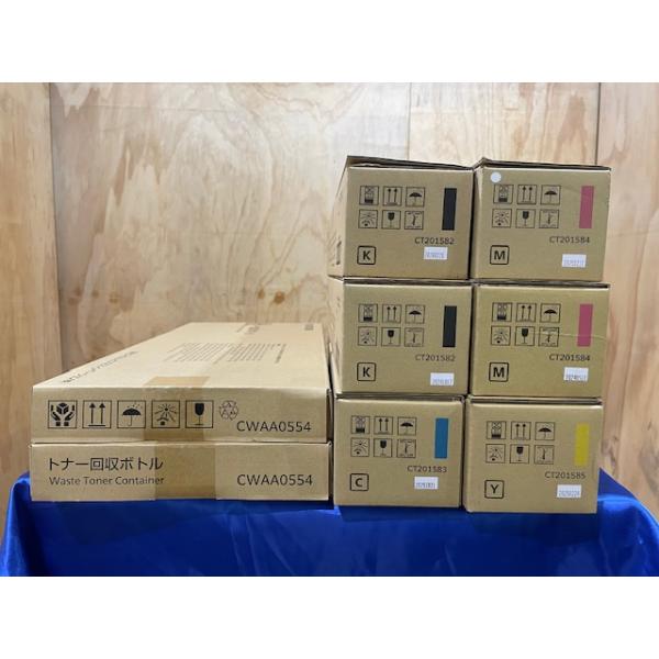【大阪発】☆純正未使用品☆【FUJIFILM】トナーカートリッジ CT201582~85（K×2・C×1・M×2・Y×1）回収BOX×2付（8383）