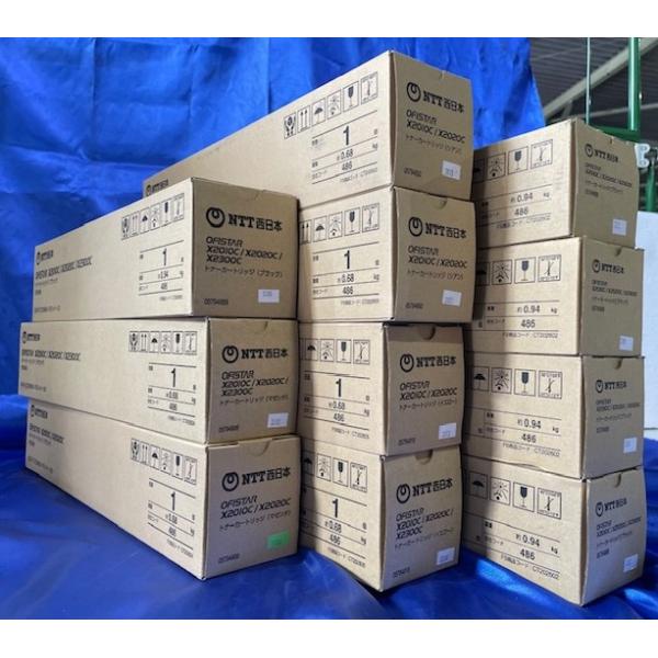 【大阪発】【 NTT西日本 】純正未使用品 ☆ FAX-EP＜CT202484-CT202487＞（K×5, C×2, M×2, Y×2）☆ （8554）
