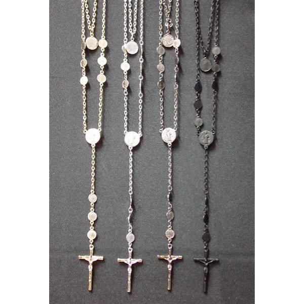 最新アクセ ロザリオネックレス 2連コインチェーン 4色 メンズにもレディースに使える優れもの Tssm2777 キッズダンス衣装tsshouse 通販 Yahoo ショッピング