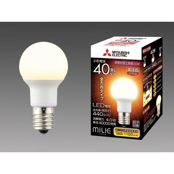 【未使用】三菱 LED電球 LDA4L-G-E17/40/S-PS 11個セット tss_lda4l-g-e17-40-s-ps-mit