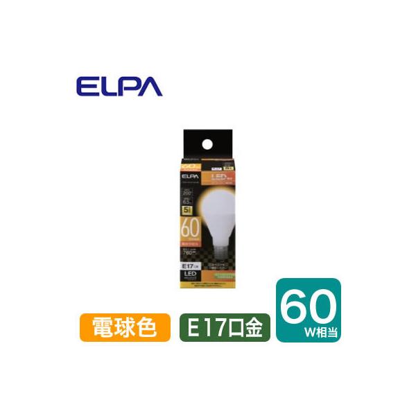 LDA7L-G-E17-G4106 LED�d�� �~�j�N���v�g���^�C�v 6.5W �d���F���� E17���� 60W�`���� ELPA �����d�� �����v