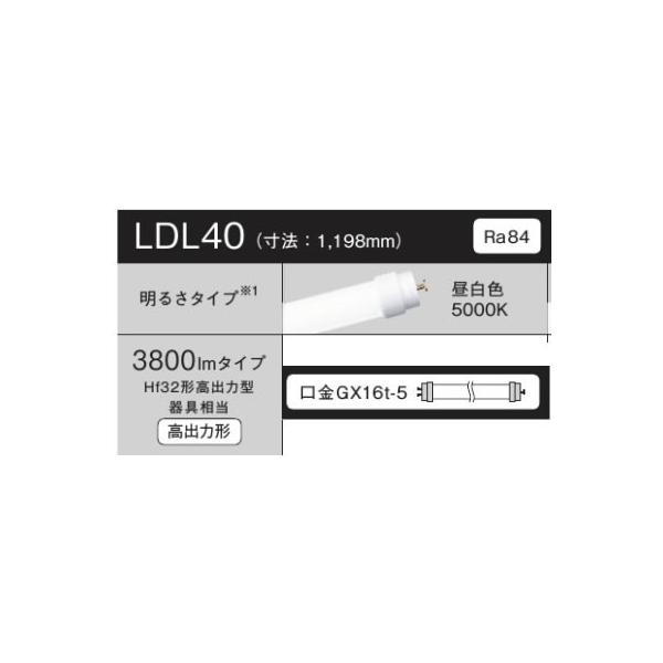 Panasonic v ǌ`LEDv(Uh~t) L`s 40`3800lm^Cv F LDL40SEN/29/35P-K