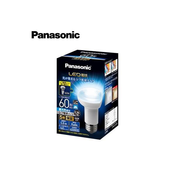 Panasonic �����v LED�d�� ���t�d���^�C�v 5.8W E26���� ���t60�`�E�����F���� LDR6D-W/RF6