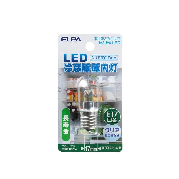 ELPA LED冷蔵庫庫内灯E17 朝日電器 LDT1CN-G-E17-G135 9jupf8b 朝日電器 ELPA LED冷蔵庫庫内灯E17 LDT1CN-G-E17-G135 1個 177-8788