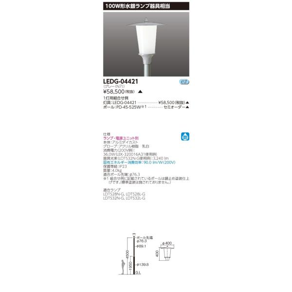 LEDG-04421 OpƖ LEDXH 100W`⃉v ̂ ŃCebN {ݏƖ