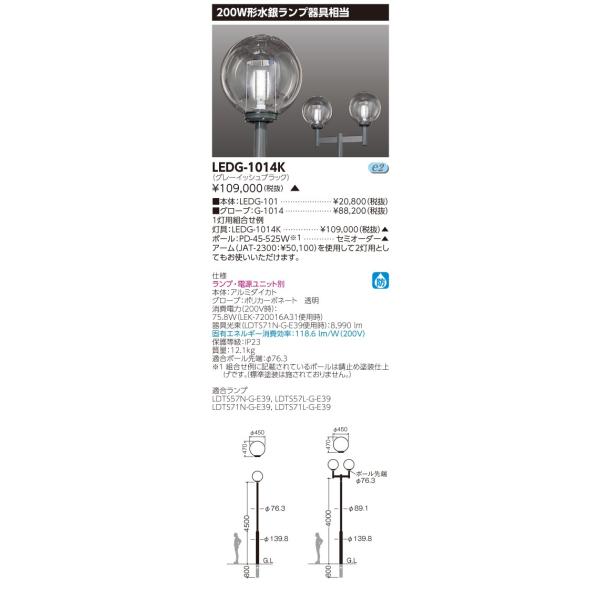 LEDG-1014K OpƖ LEDXH 200W`⃉v ̂ ŃCebN {ݏƖ