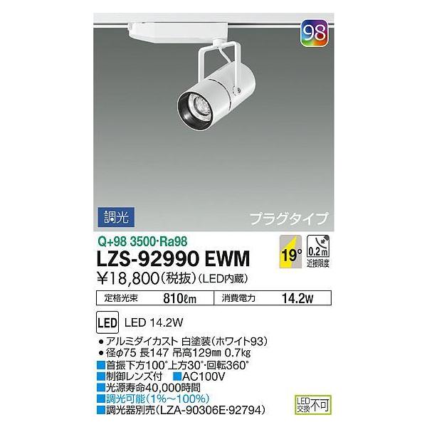 LZS-92990EWM LEDX|bgCg NIGIWAI vO^Cv LZ1C 12V_CNnQ85W`60W 19°p` ʑ F Q{98 F` d@