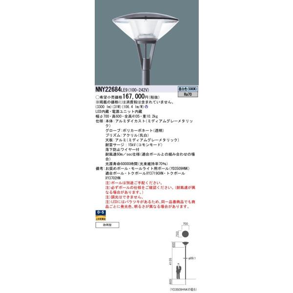 Panasonic {ݏƖ XH LED[Cg F |[t^ hJ^ Go[Cg50`1 NNY22684LE9