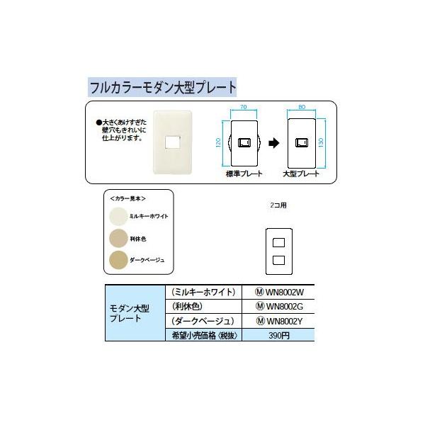 WN8002W ���_����^�v���[�g 2�R�p Panasonic �d�ݎ��� �H���p�z�����