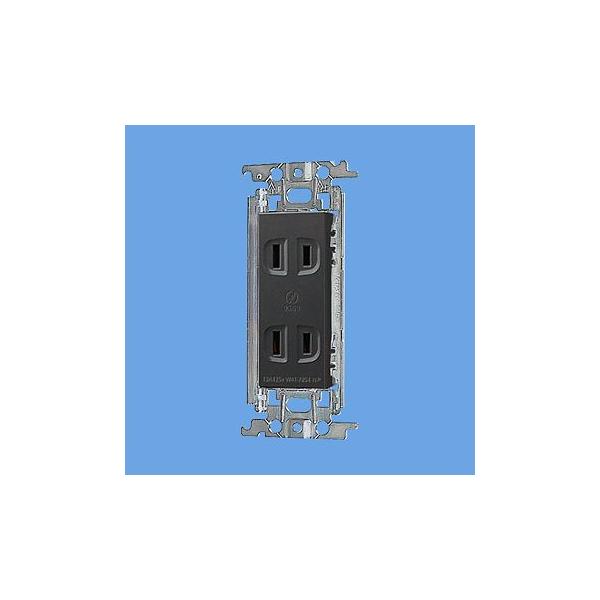 WTF1502HK ダブルコンセント 金属枠 Panasonic 電設資材 コスモシリーズ ワイド21配線器具
