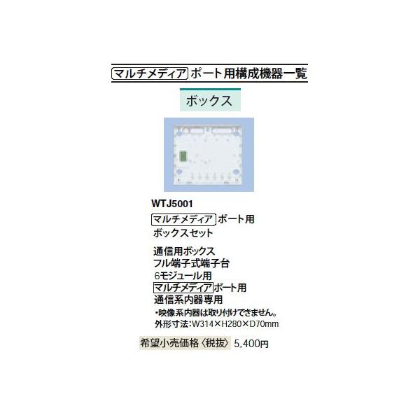 WTJ5001 }`fBA|[gp {bNXZbg jbgXy[X6W[ Panasonic dݎ }`fBAΉz