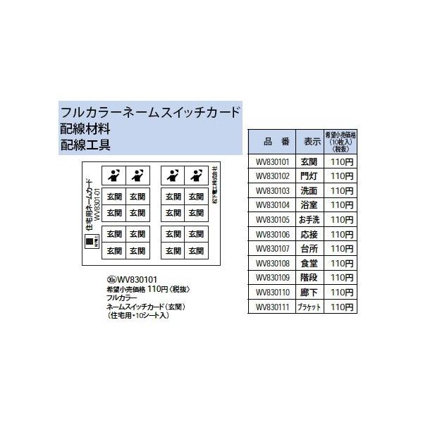 WV830104 tJ[XCb`p l[XCb`J[h ʗp  Panasonic dݎ Hpz