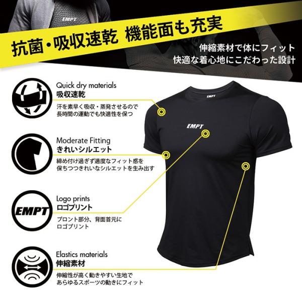 Empt メンズ トレーニングウェア 半袖 フィットネスウェア ジムウェア ランニングウェア フィットネスウェア メンズ 男性 シャツ トップス スポーツｔシャツ 迷 Buyee Buyee Japanese Proxy Service Buy From Japan Bot Online