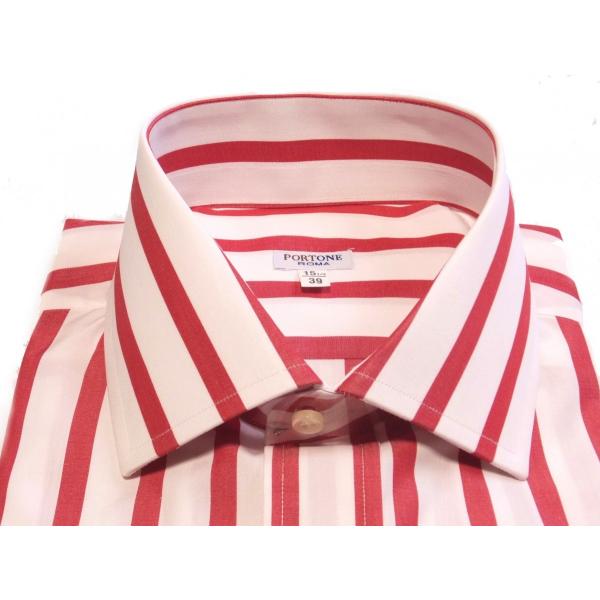 ドレスシャツ メンズ Il Portone イル ポルトーネ ドレスシャツ 幅広ストライプ 赤 ワイシャツ Buyee Buyee 日本の通販商品 オークションの代理入札 代理購入