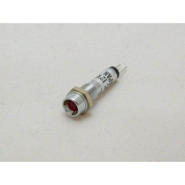 定格電圧：DC12V（赤色に塗られている端子がプラスです）定格電流：10mA耐電圧：AC 500V 1分間絶縁抵抗：DC 500V 100MΩ 以上発光色：赤本体材質：真鍮スズコバルトメッキ製品は改良の為、予告なく仕様変更される場合がありま...