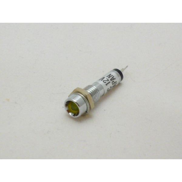 定格電圧：DC12V（赤色に塗られている端子がプラスです）定格電流：10mA耐電圧：AC 500V 1分間絶縁抵抗：DC 500V 100MΩ 以上発光色：黄本体材質：真鍮スズコバルトメッキ製品は改良の為、予告なく仕様変更される場合がありま...