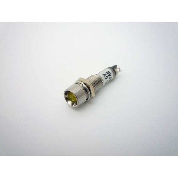 定格電圧：DC6V（赤色に塗られている端子がプラスです）定格電流：20mA耐電圧：AC 500V 1分間絶縁抵抗：DC 500V 100MΩ 以上発光色：黄本体材質：真鍮スズコバルトメッキ製品は改良の為、予告なく仕様変更される場合があります...