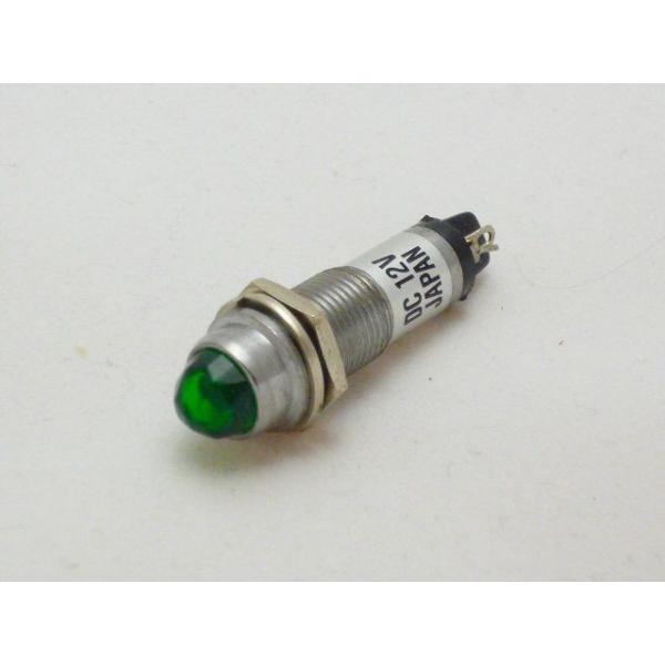 定格電圧：DC12V（赤色に塗られている端子がプラスです）定格電流：10mA耐電圧：AC 500V 1分間絶縁抵抗：DC 500V 100MΩ 以上発光色：緑本体材質：真鍮スズコバルトメッキ（レンズ：ポリカーボネイト）製品は改良の為、予告な...