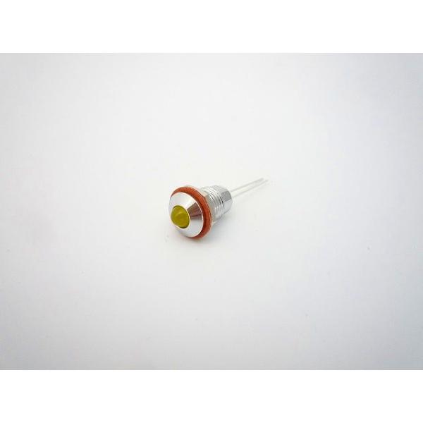 絶縁抵抗　DC500V、100MΩ以上耐電圧　AC500V (1分間)本体材質　黄銅主絶縁材　PBT端子金具　LEDリード線 (□0.5)本体色　CH (クローム)レンズ色　Y (黄)パネル取付方式　ナット締め付け取付板厚　1.5mm〜3....