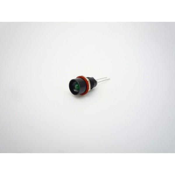 絶縁抵抗　DC500V、100MΩ以上耐電圧　AC500V (1分間)本体材質　黄銅主絶縁材　PBT端子金具　LEDリード線 (□0.5)本体色　B (黒)レンズ色　G (緑)パネル取付方式　ナット締め付け取付板厚　1.5mm〜3.5mmナ...