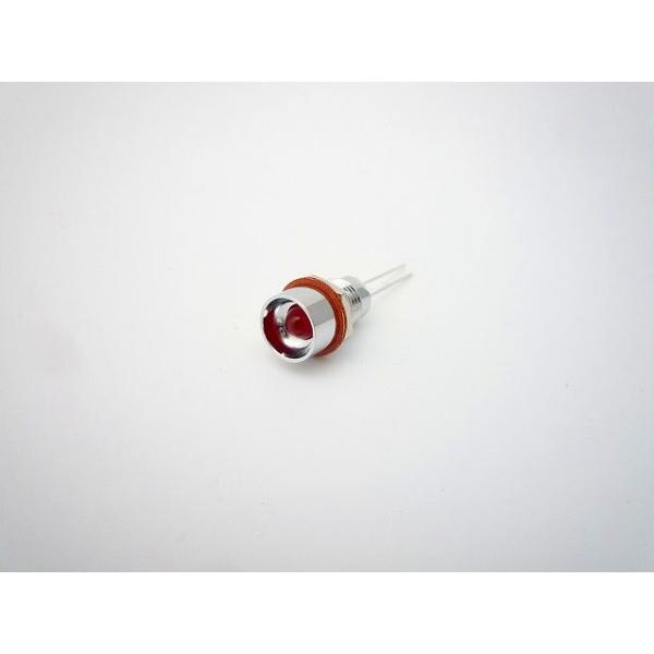 絶縁抵抗　DC500V、100MΩ以上耐電圧　AC500V (1分間)本体材質　黄銅主絶縁材　PBT端子金具　LEDリード線 (□0.5)本体色　CH (クローム)レンズ色　R (赤)パネル取付方式　ナット締め付け取付板厚　1.5mm〜3....