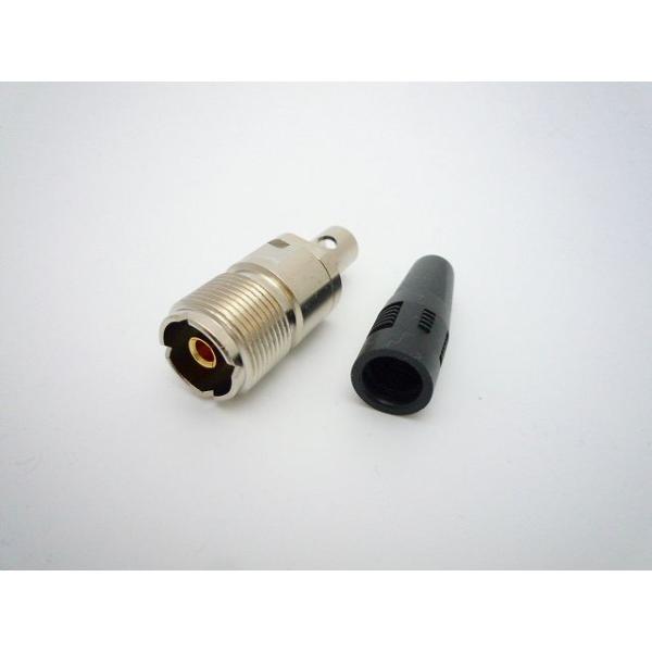 同軸コネクタ　芯線ハンダ付けタイプ第一コネクター MJ-3X MJ3XM型コネクター 中継用ジャック（中継ジャック）処理 ニッケル Ni適合ケーブル 3D-2V 3.5D-FB