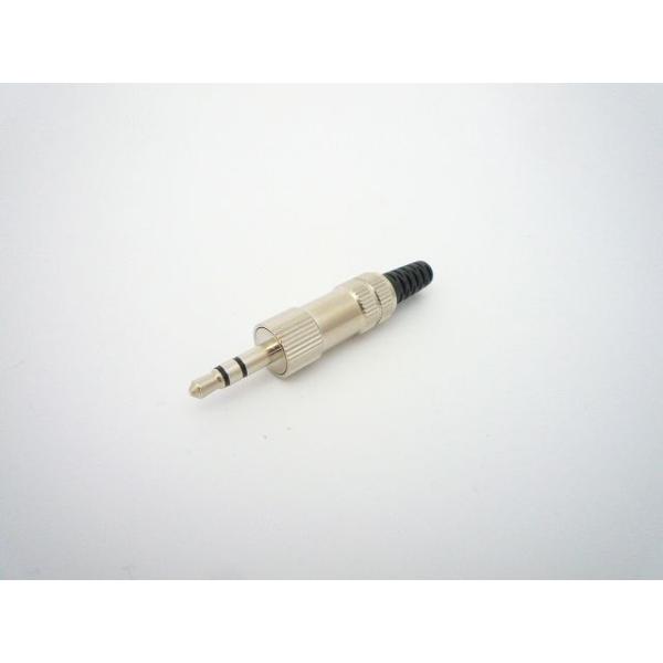 型番：MP061M3.5mm ステレオプラグ メタルケーブル挿入口径: φ4.2