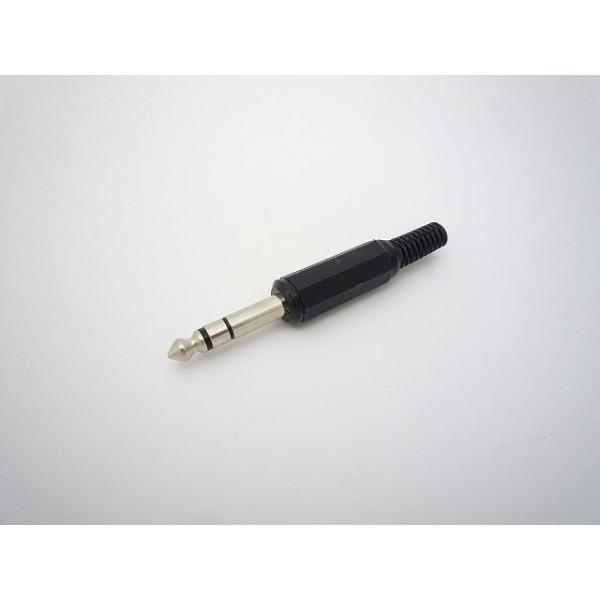 型番：MP115M6.3mm ステレオプラグ 八角柄ケーブル挿入口径: φ6.4