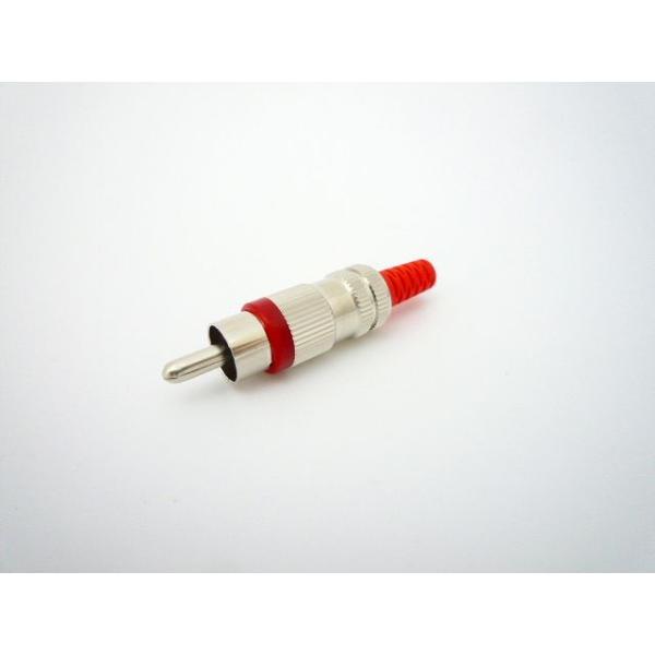 型番：MR566N0RCAピンプラグ 赤色ケーブル挿入口径: φ4.2MR-566N-R0MR-566N-R