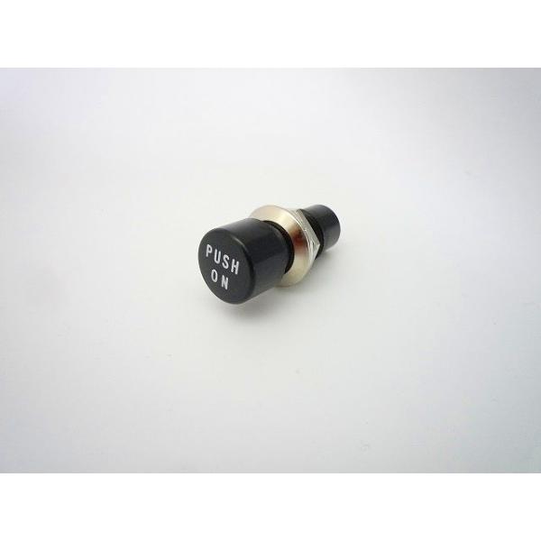 取付穴参考寸法：φ12.2ボタンカラー：黒品番：MS030-K回路：SPST（2P）スイッチ特性：OFF-(ON)電流容量：3A.250V.AC絶縁抵抗：DC.500V 100MΩ以上(MIN)絶縁耐圧：AC.1500V 1分間接触抵抗：2...