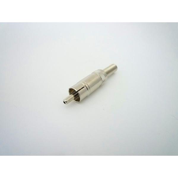 型番：P-116/SRCAピンプラグ　RCAメタルプラグ　シルバーSP付4mm