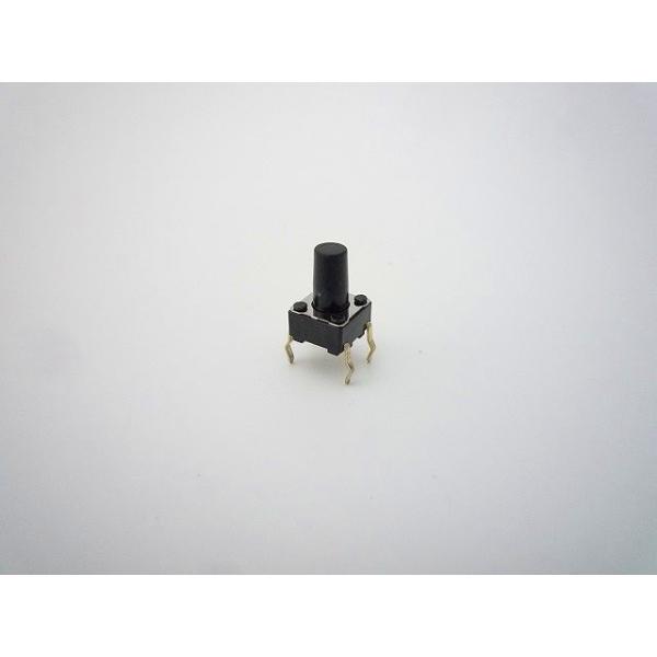 【基本情報】タイプ　Snap-in作動力　0.98N操作方向　トッププッシュ移動量　0.25mm動作寿命(5mA 5V DC)　1,000,000 cycles初期接触抵抗　100mΩ max.ステム色調　Black製品高さ　9.5mm外形...