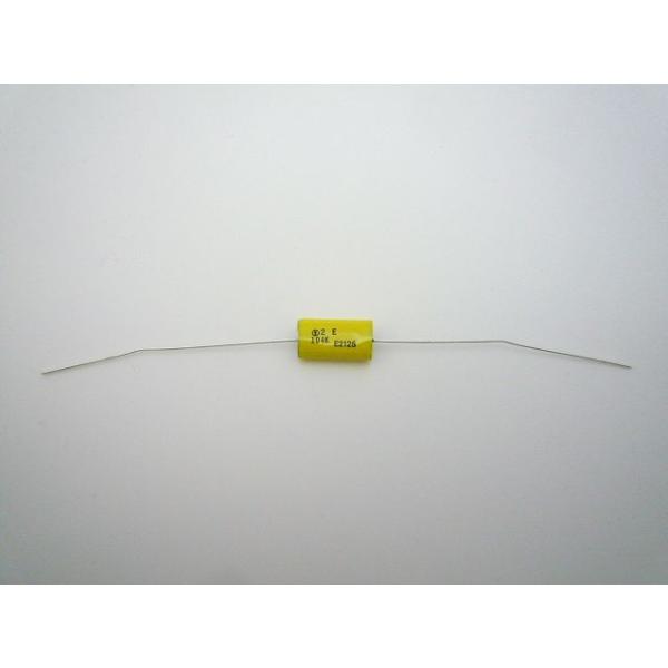 Type TME・アキシャルリード形のため低背で装着に最適・自己回復性を備え高信頼性を確保・無誘導構造定格電圧：250VDC静電容量：0.10μF(104)容量許容差（Cap. Tolerance）：±10％（K）使用温度範囲（Temper...