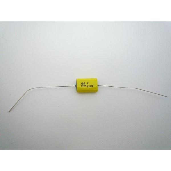 Type TME・アキシャルリード形のため低背で装着に最適・自己回復性を備え高信頼性を確保・無誘導構造定格電圧：250VDC静電容量：0.15μF(154)容量許容差（Cap. Tolerance）：±10％（K）使用温度範囲（Temper...