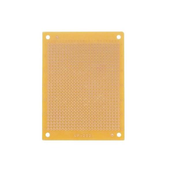 ●サイズ：72×95mm●材質：片面＝フェノールHB材　1.6t●仕上処理：フラックス●パターン：2.54mmピッチ　ドット穴径Φ1.0mm