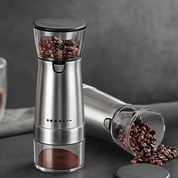 コーヒーミル 電動コーヒーミル おしゃれ コーヒー豆ミル 珈琲ミル 豆挽き コーヒーまめひき機 ワンタッチ自動挽き 急速挽き コーヒーグラインダー 超PayPay祭