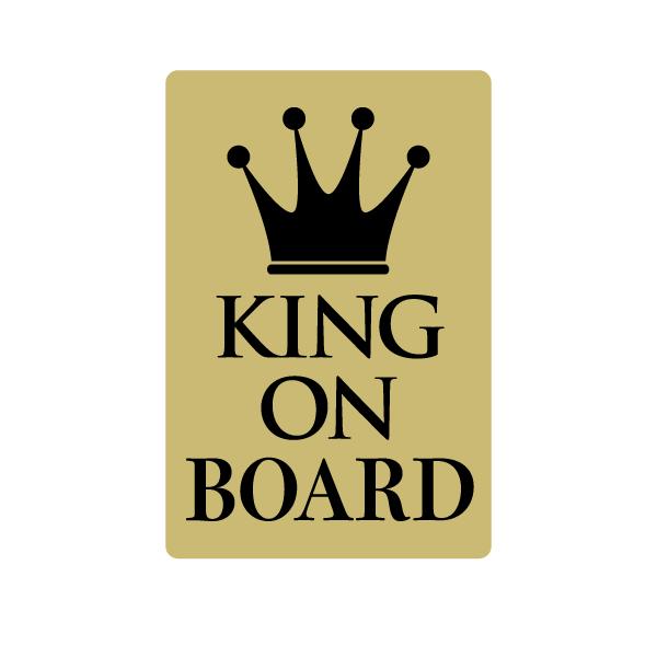 King On Board こどもが乗っています おしゃれでかわいいステッカー 出産祝い プレゼントにも Baby In Car 王様 王冠 126 ツチヤワークス Yahoo 店 通販 Yahoo ショッピング