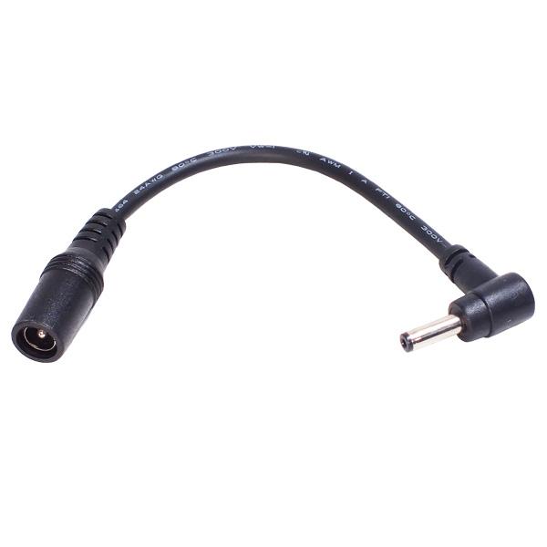 空冷作業服 電熱ベスト 電熱グローブ小型電子機器 開発ボードへの電力供給外径5.5mm 内径2.1mm→外径3.8mm内径1.4mmへ変換【製品特徴】・オス端子：外径3.8mm 内径1.4mm L型・オス側端子金属部分の長さ11.5mm・メ...