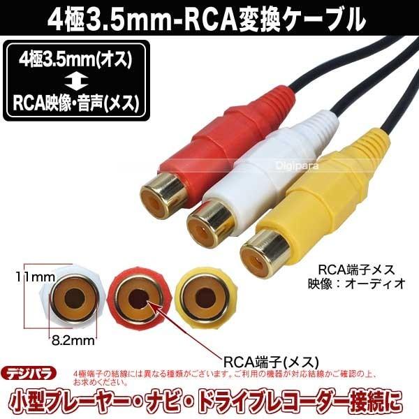 4極3.5mm→RCA変換 L/V/G/R仕様 4極3.5mm(オス)-RCA(メス)赤・白・黄 長さ:20cm カーナビ・ドラレコ等 パナソニックナビに多い COMON 435A-RF3 /【Buyee】 4極3.5mm→RCA変換 L/V/G/R仕様 4極3.5mm(オス)-RCA(メス)赤・白・黄 長さ:20cm カーナビ・ドラレコ等 パナソニックナビに多い COMON 435A-RF3 /【Buyee】